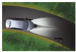 ohne adaptives Kurvenlicht