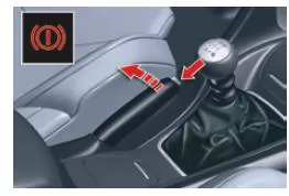 Feststellbremse anziehen