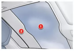 Panorama-Glasdach im Citroën C5 Tourer mit geöffnetem Sonnenschutz