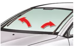 Besondere Position der Frontscheibenwischer